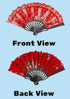 BookMyCostume Assorted Plastic Japanese Dance Fan – Elegant Fancy Dress Costume Accessories for Kids & Adults| Perfect for Group Annual Day Dances